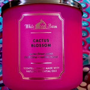 White barn/bath and body works 3 wick candle